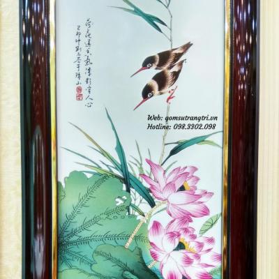 Bộ Tranh Sứ Tứ Quý Mã TL015